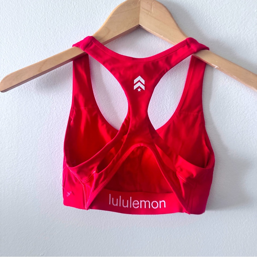 Lululemon x Barry’s Women’s 2 Strong Identity Bra Orange‎ NWOT